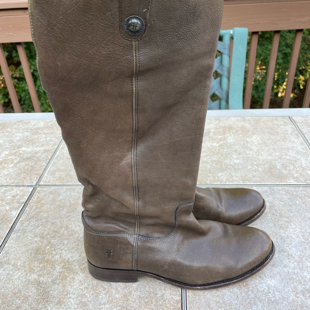 FRYE Melissa Women's Button Riding Knee High BOOT - Picture 4 of 13